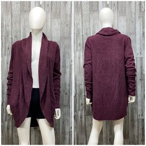 Barefoot Dreams CozyChic Lite Circle Cranberry Cardigan [305]